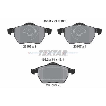 Bromsbeläggssats från Autofrance