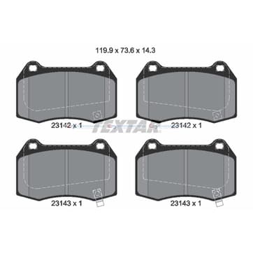 Bromsbeläggssats från Autofrance