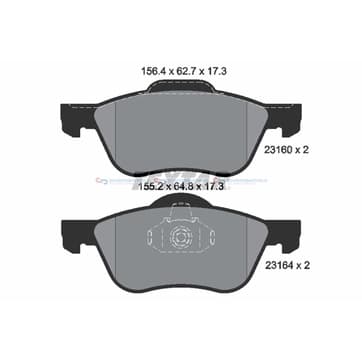 Bromsbeläggssats från Autofrance