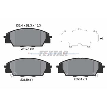 Bromsbeläggssats från Autofrance