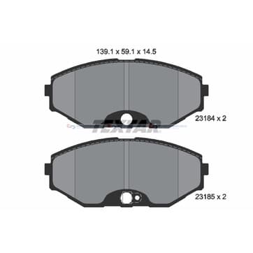 Bromsbeläggssats från Autofrance