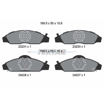 Bromsbeläggssats från Autofrance