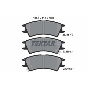 Bromsbeläggssats från Autofrance