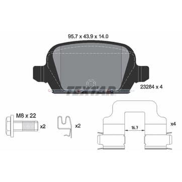 Bromsbeläggssats från Autofrance