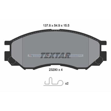Bromsbeläggssats från Autofrance
