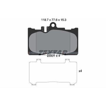 Bromsbeläggssats från Autofrance