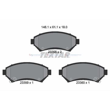 Bromsbeläggssats från Autofrance