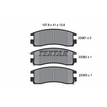Bromsbeläggssats från Autofrance