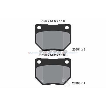 Bromsbeläggssats från Autofrance