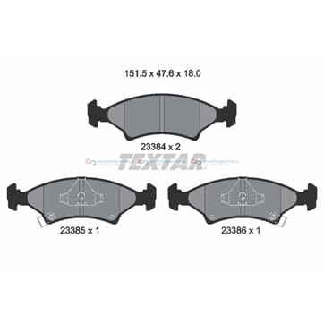 Bromsbeläggssats från Autofrance