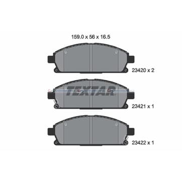 Bromsbeläggssats från Autofrance