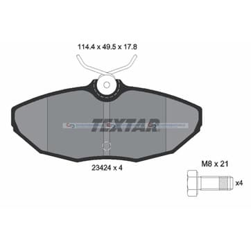 Bromsbeläggssats från Autofrance