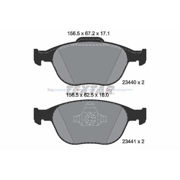 Bromsbeläggssats från Autofrance