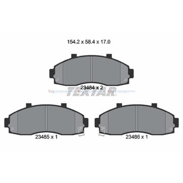 Bromsbeläggssats från Autofrance