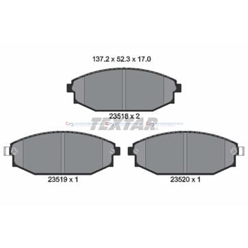 Bromsbeläggssats från Autofrance