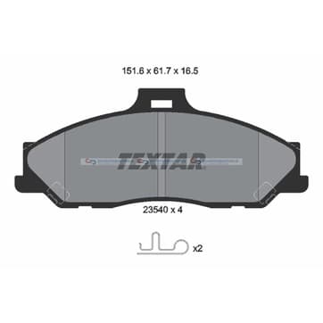 Bromsbeläggssats från Autofrance