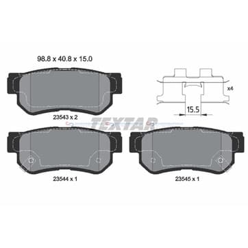 Bromsbeläggssats från Autofrance