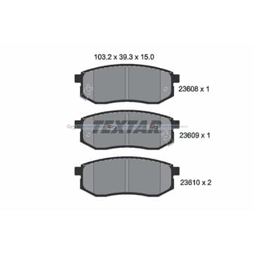 Bromsbeläggssats från Autofrance