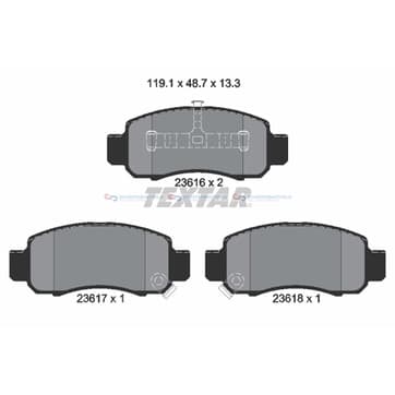 Bromsbeläggssats från Autofrance