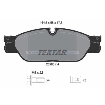 Bromsbeläggssats från Autofrance
