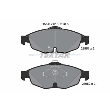 Bromsbeläggssats från Autofrance