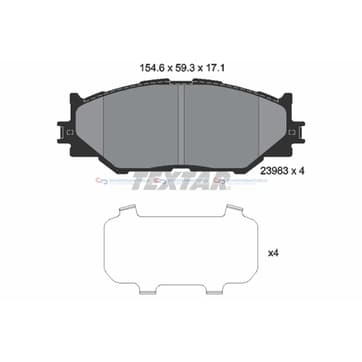 Bromsbeläggssats, Framaxel — Framaxel från Autofrance