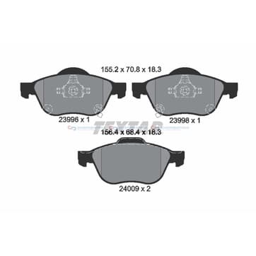 Bromsbeläggssats från Autofrance