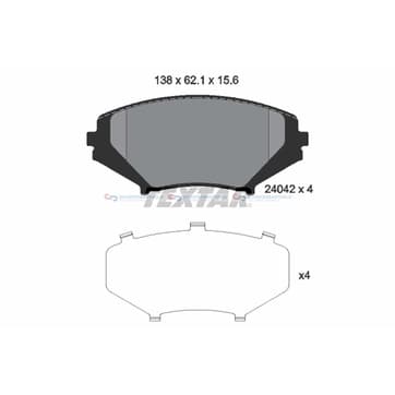 Bromsbeläggssats från Autofrance
