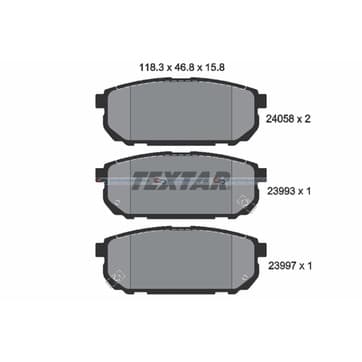 Bromsbeläggssats från Autofrance