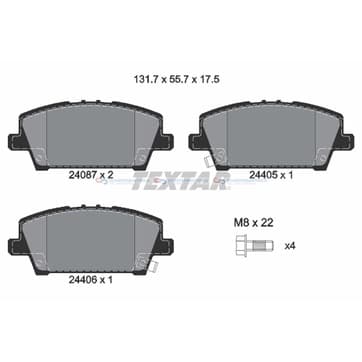 Bromsbeläggssats, Framaxel — Framaxel från Autofrance