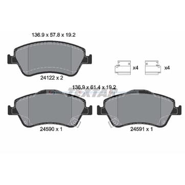 Bromsbeläggssats, Framaxel — Framaxel från Autofrance
