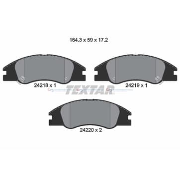 Bromsbeläggssats från Autofrance