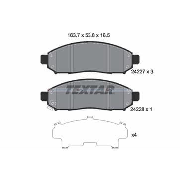 Bromsbeläggssats, Framaxel — Framaxel från Autofrance