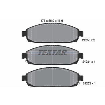 Bromsbeläggssats, Framaxel — Framaxel från Autofrance
