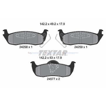 Bromsbeläggssats från Autofrance