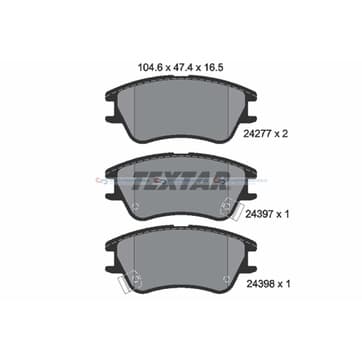 Bromsbeläggssats från Autofrance
