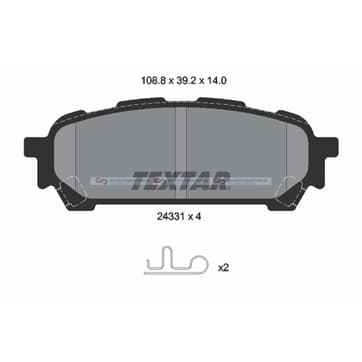 Bromsbeläggssats från Autofrance