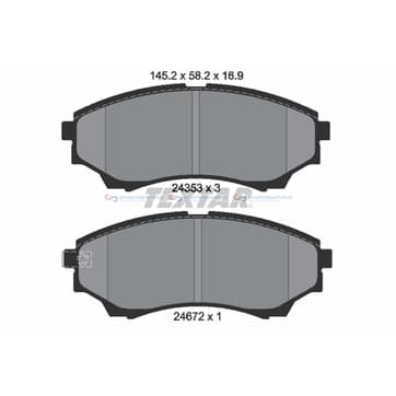 Bromsbeläggssats, Framaxel — Framaxel från Autofrance