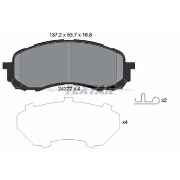 Bromsbeläggssats från Autofrance