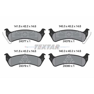 Bromsbeläggssats från Autofrance