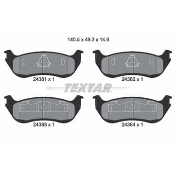 Bromsbeläggssats från Autofrance