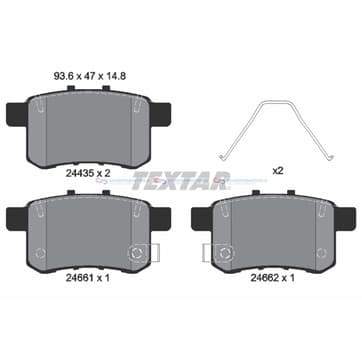 Bromsbeläggssats från Autofrance