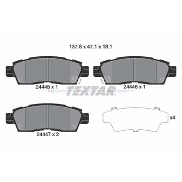 Bromsbeläggssats från Autofrance