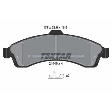 Bromsbeläggssats från Autofrance