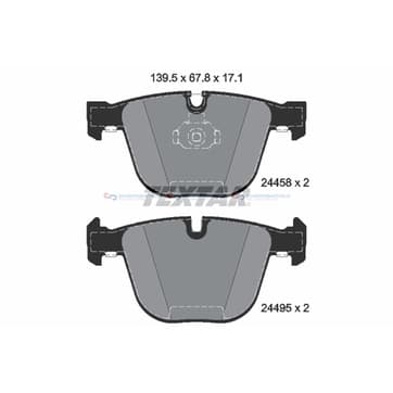 Bromsbeläggssats, Bakaxel — Bakaxel från Autofrance