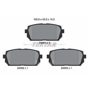 Bromsbeläggssats från Autofrance