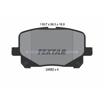 Bromsbeläggssats från Autofrance