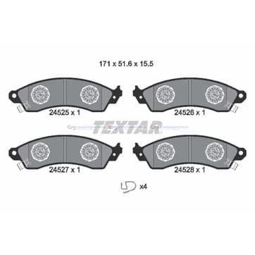 Bromsbeläggssats från Autofrance