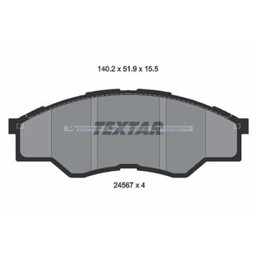 Bromsbeläggssats från Autofrance