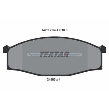 Bromsbeläggssats från Autofrance